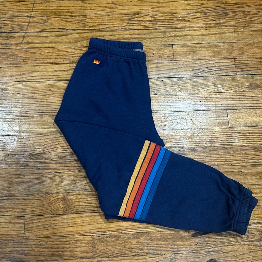 aviation nation three stripped sweatpants